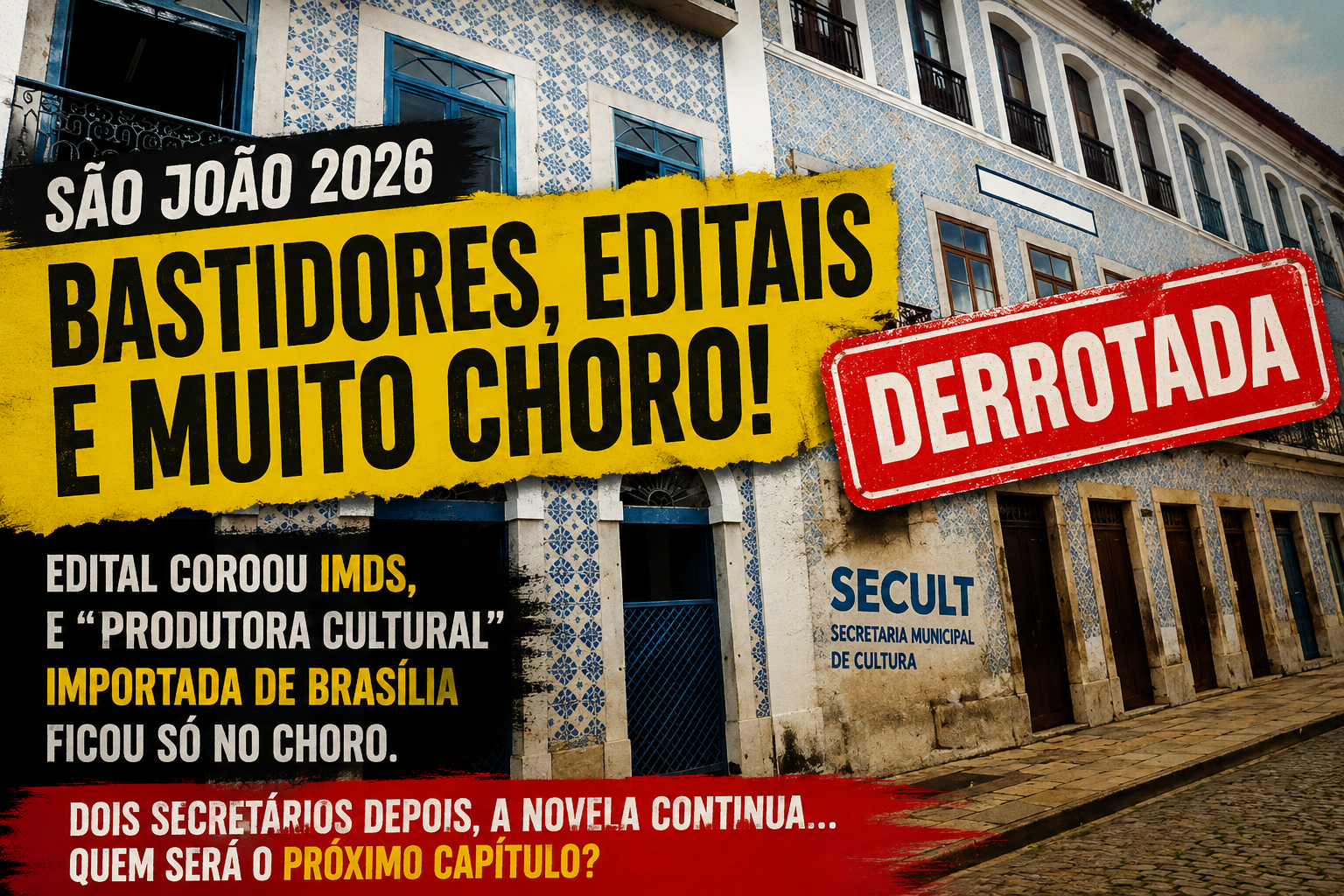 DOIS SECRETÁRIOS DEPOIS, O NOME DA MESMA “PRODUTORA” VOLTA A ASSOMBRAR A CULTURA DE SÃO LUÍS